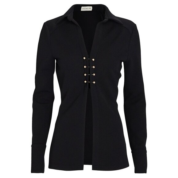 NICHOLAS Athena Long Sleeve Knit Top Size M - Picture 5 of 16